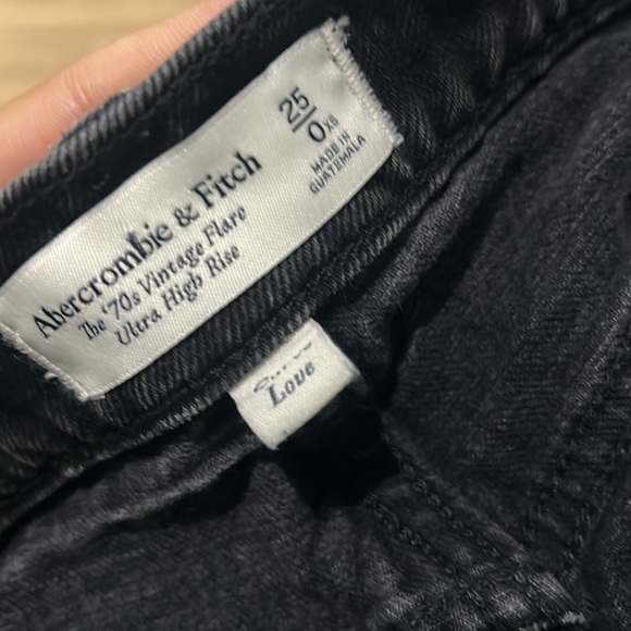 Abercrombie & fitch curve love the 70s vintage flare jean size 0/25 - Picture 2 of 7